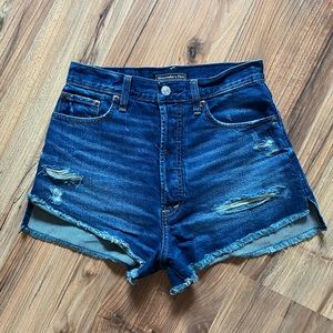 Abercrombie & Fitch ultra high waist jean shorts